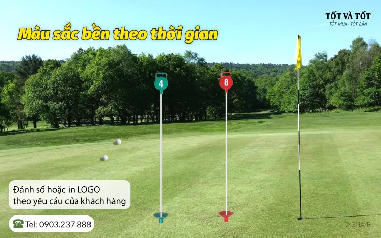 Cột cờ sân tập Golf